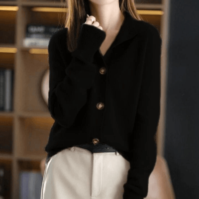 Darla Damen Strickjacke aus Kaschmir - Weicher & eleganter Pullover mit bequemer Passform