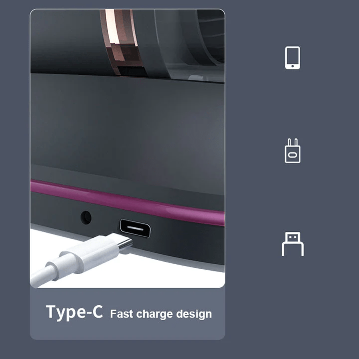 Sladdlös minihanddammsugare - kraftfull sugkraft på 10000Pa och uppladdningsbar via USB