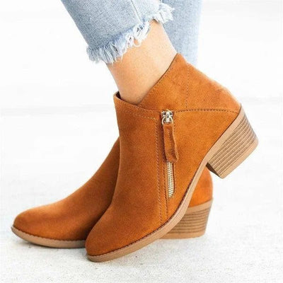 Reißverschluss-Stiefeletten für Frauen