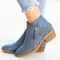 Reißverschluss-Stiefeletten für Frauen