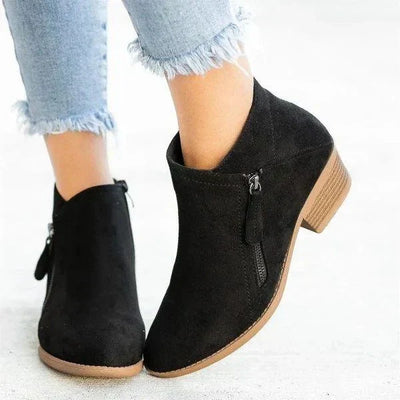 Reißverschluss-Stiefeletten für Frauen
