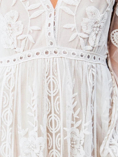 Mabyn - Zeitloses Maxikleid aus böhmischer Spitze für Frauen