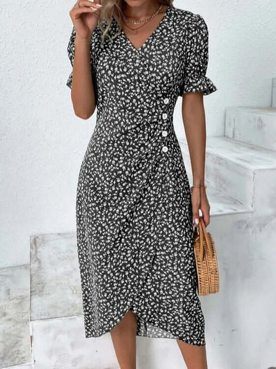 Sommerkleid für Frauen mit mehrfarbigem Muster