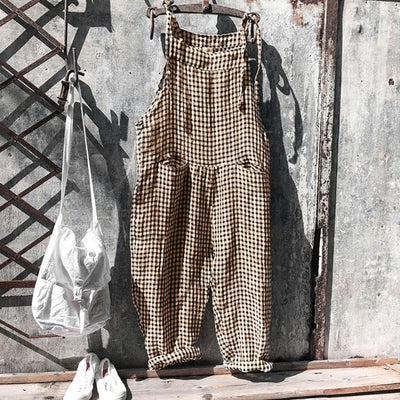 Vintage Gestreift Weiter Overall Für Damen | Ideal für den Sommer