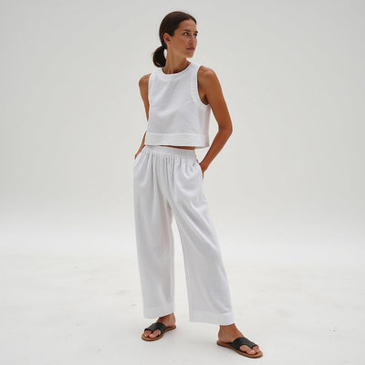 Damen-Loungewear-Set aus natürliche Textur für den Sommer