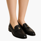 Damenmokassin aus premium Qualität - Schwarz