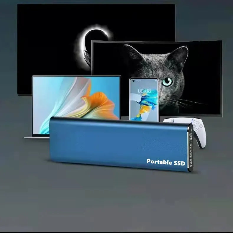 Tragbare SSD mit schneller USB-C-Datenübertragung