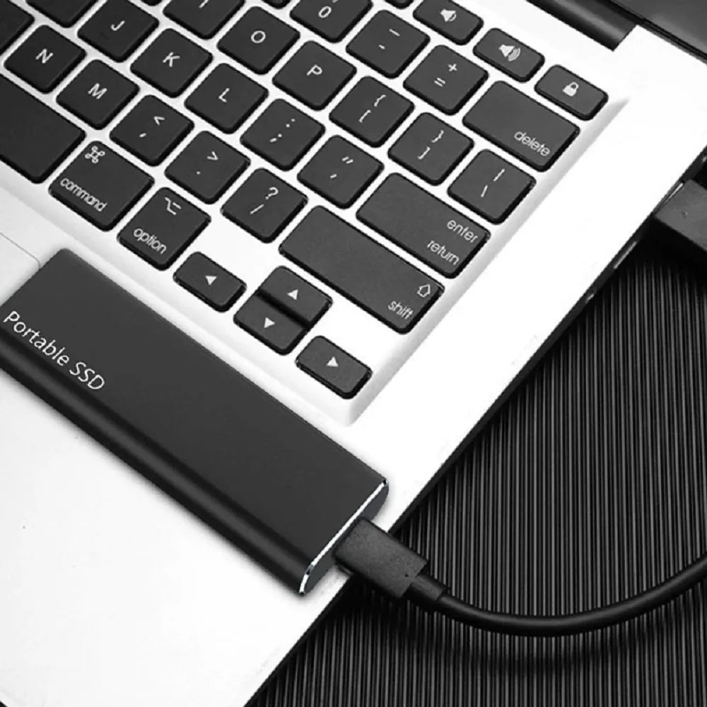 Tragbare SSD mit schneller USB-C-Datenübertragung