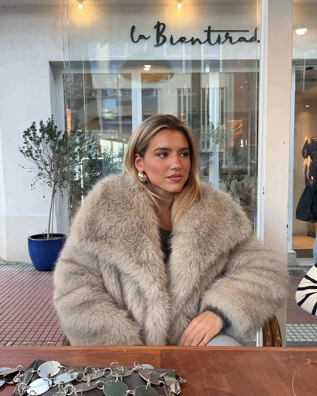 Stylischer Kunstpelzmantel für Damen | Modisch und warm