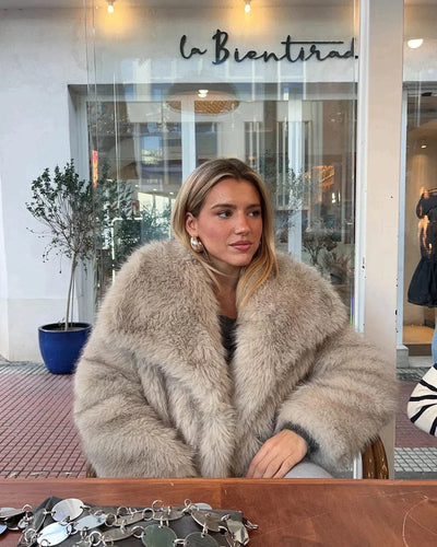 Stylischer Kunstpelzmantel für Damen | Modisch und warm