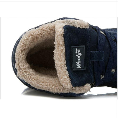 Lässige warme Winterschuhe für Herren – Hohe Sneakers mit Fellfutter