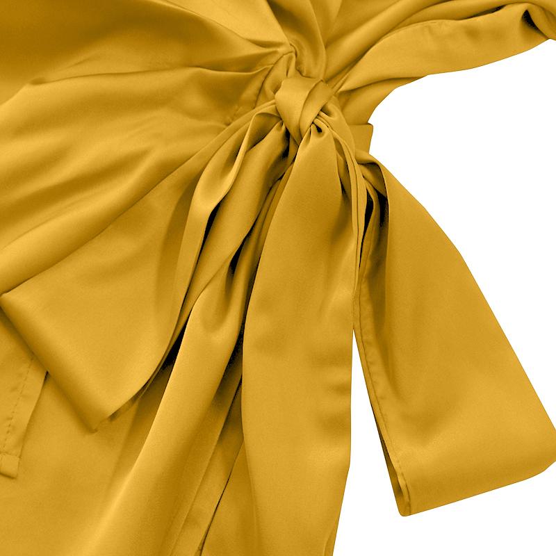 Davina - glatter, glänzender Stoffnbluse