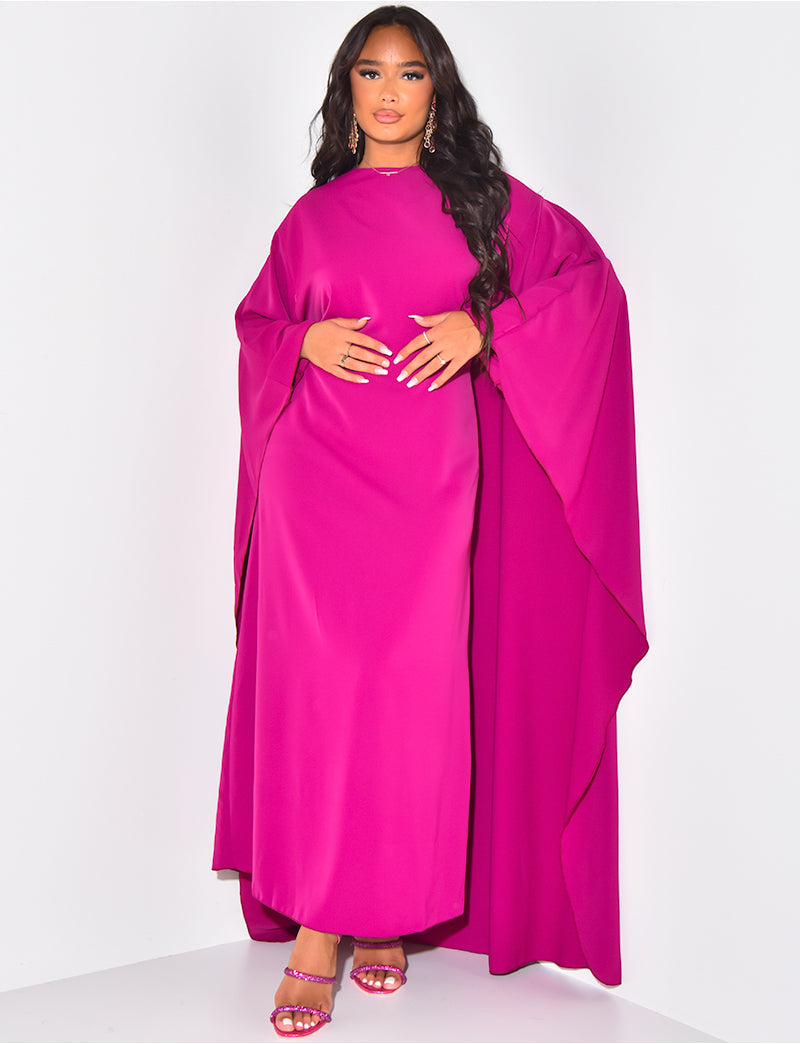 LeoRossi - Fließendes Cape-Kleid