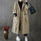 Klassischer übergroßer Trenchcoat mit Gürtel für Frauen
