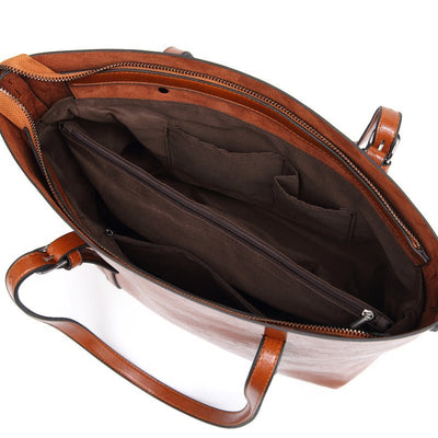 Cabas-Tasche für Frauen aus PU Leder - Große, elegante Arbeitstasche