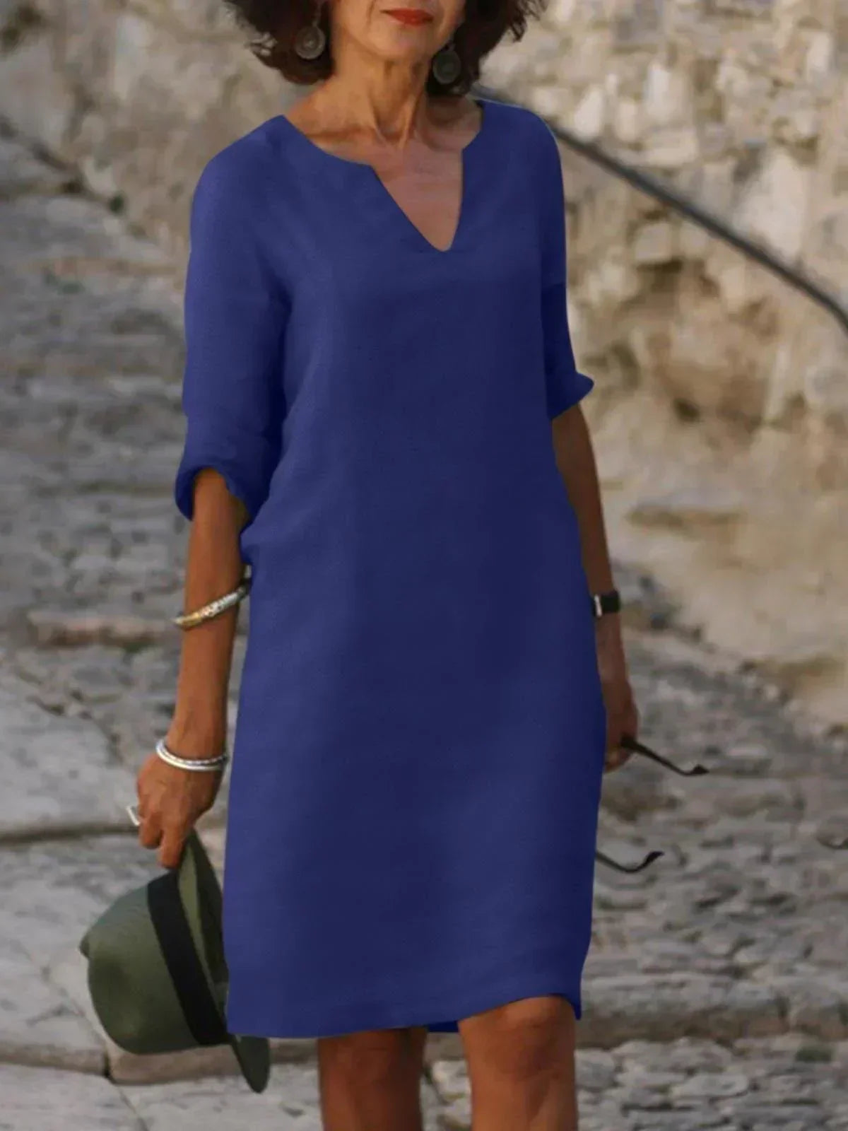 Josette | Elegantes Kleid mit V-Ausschnitt