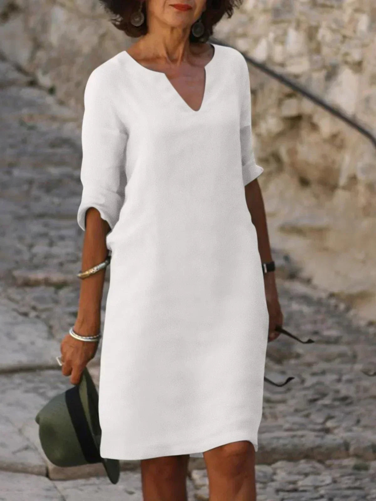 Josette | Elegantes Kleid mit V-Ausschnitt