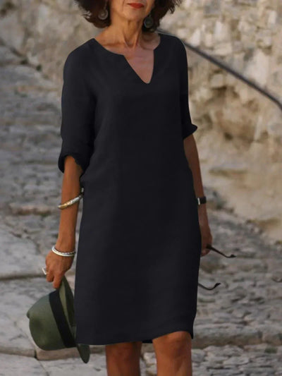 Josette | Elegantes Kleid mit V-Ausschnitt