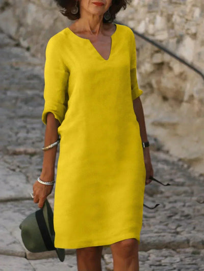 Josette | Elegantes Kleid mit V-Ausschnitt