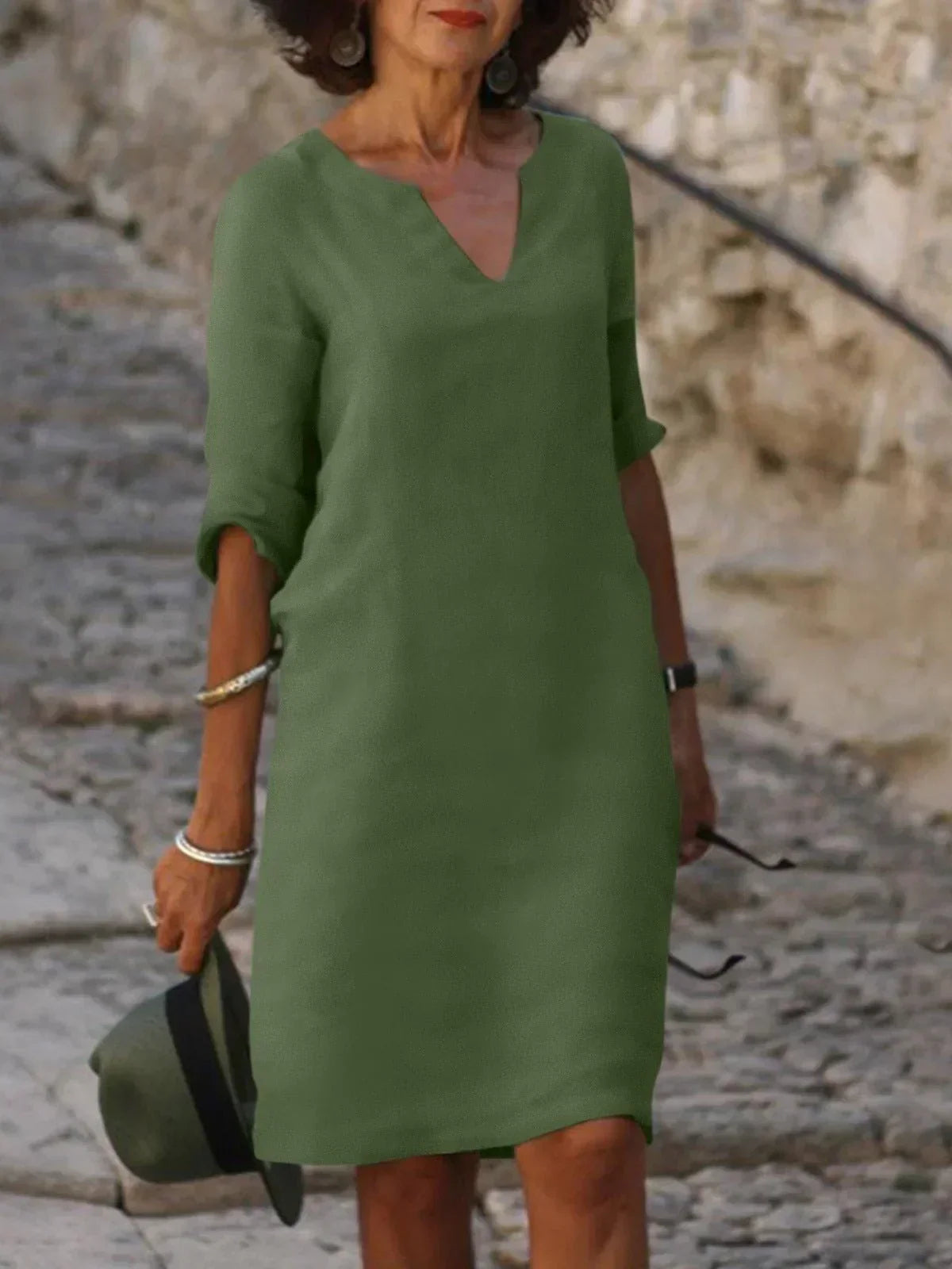 Josette | Elegantes Kleid mit V-Ausschnitt