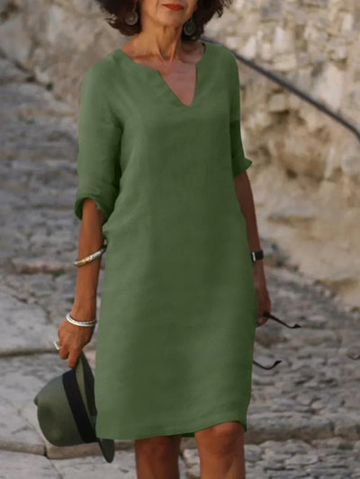Josette | Elegantes Kleid mit V-Ausschnitt