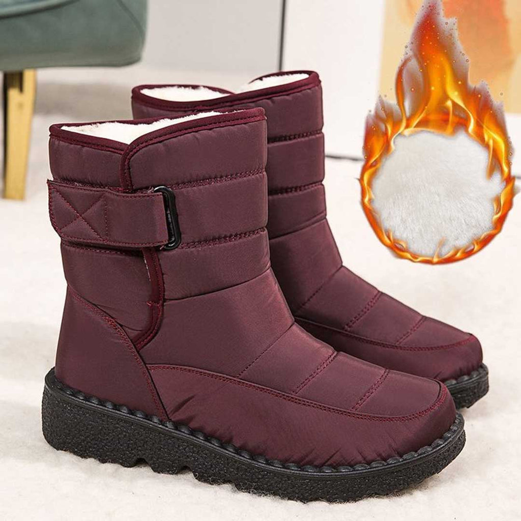 Wasserdichte und winddichte Damen-Schneestiefel – Warme Winterstiefel für Schnee und Regen