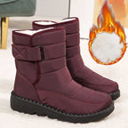 Wasserdichte und winddichte Damen-Schneestiefel – Warme Winterstiefel für Schnee und Regen