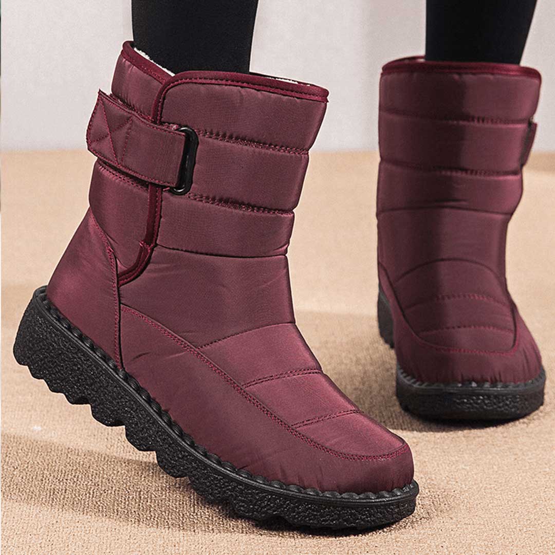 Wasserdichte und winddichte Damen-Schneestiefel – Warme Winterstiefel für Schnee und Regen