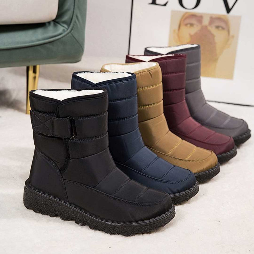 Wasserdichte und winddichte Damen-Schneestiefel – Warme Winterstiefel für Schnee und Regen