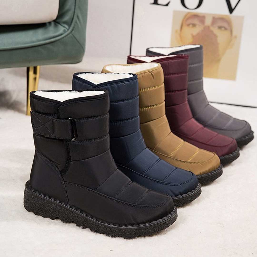 Wasserdichte und winddichte Damen-Schneestiefel – Warme Winterstiefel für Schnee und Regen