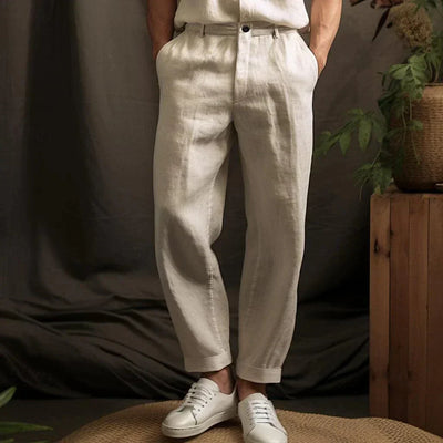 Paul&Marc｜Herrenhose aus natürliche Textur für den Sommer