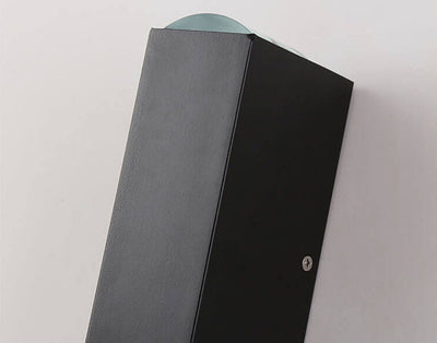 Aplique de pared moderno negro LED para exterior