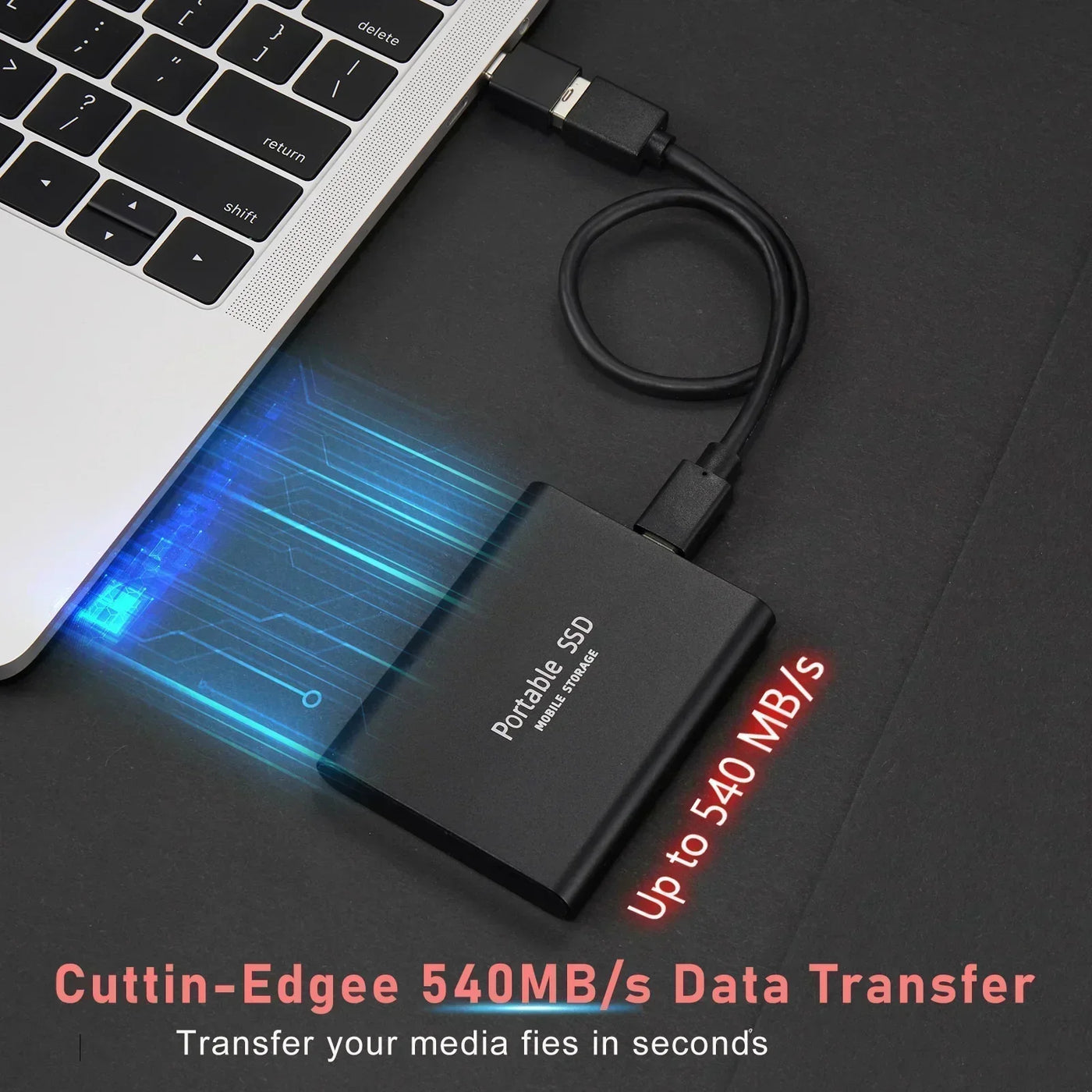 Ultra-schnelle externe SSD: kompakte Geschwindigkeit und Zuverlässigkeit