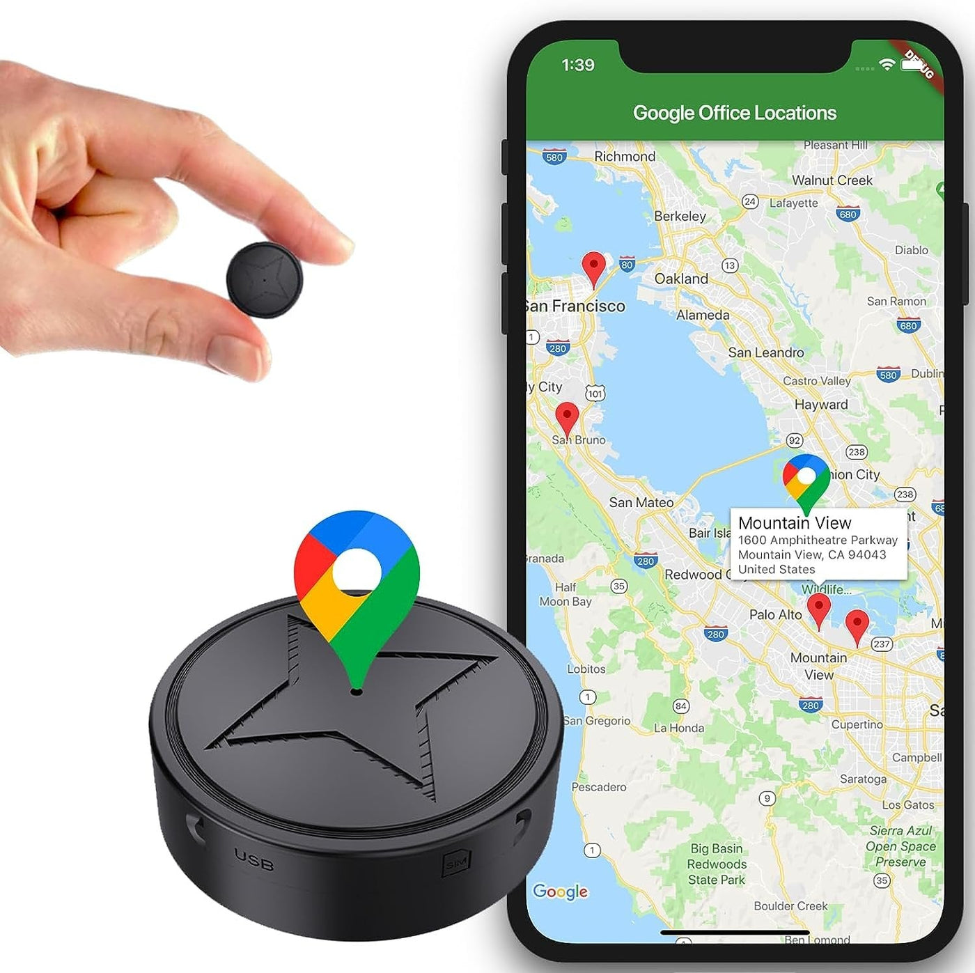 TrackMaster Pro - Universeller GPS-Tracker mit starkem Magneten