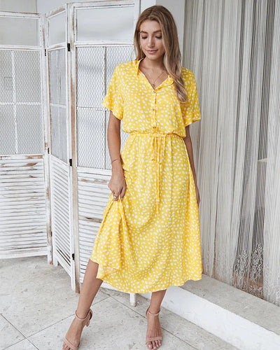 Elegantes Kleid mit Leopardenmuster