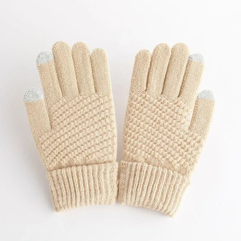 Kaschmirstrick-Winterhandschuhe für Damen