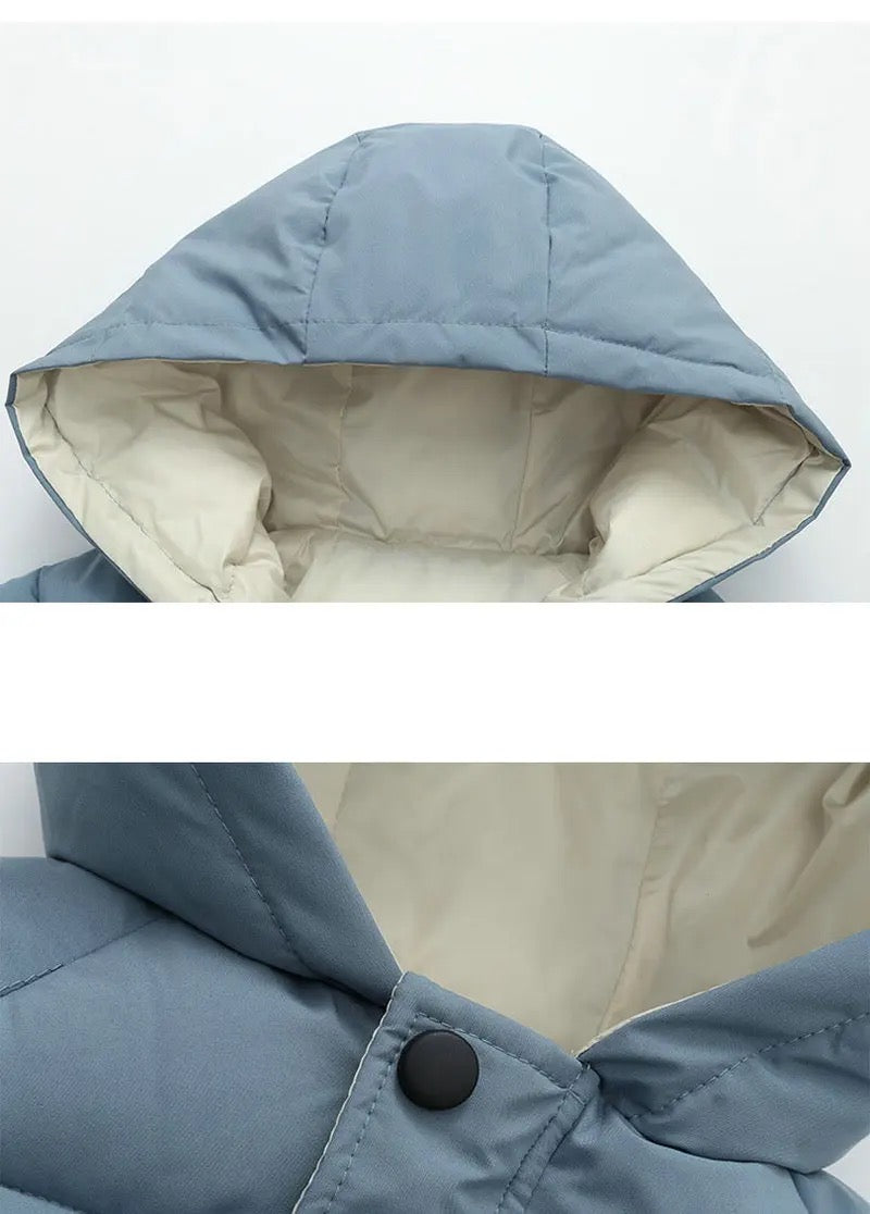 Chaqueta parka de invierno cálida para niños