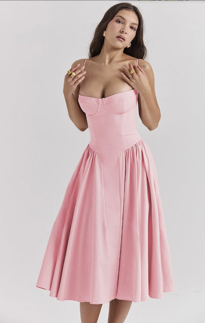 Luftiges Sommerkleid für Frauen im Corsagenstil