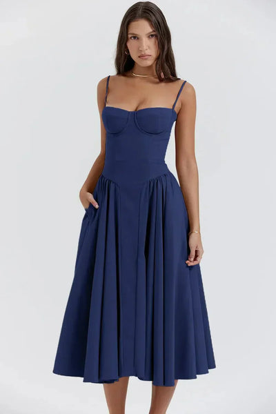 Luftiges Sommerkleid für Frauen im Corsagenstil