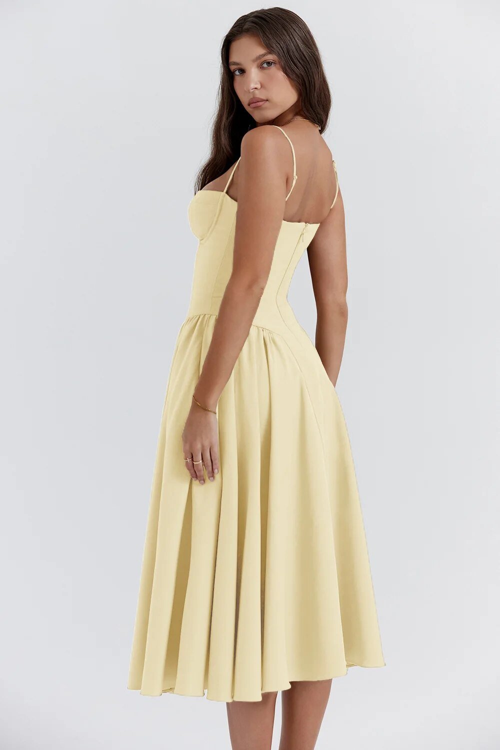 Luftiges Sommerkleid für Frauen im Corsagenstil