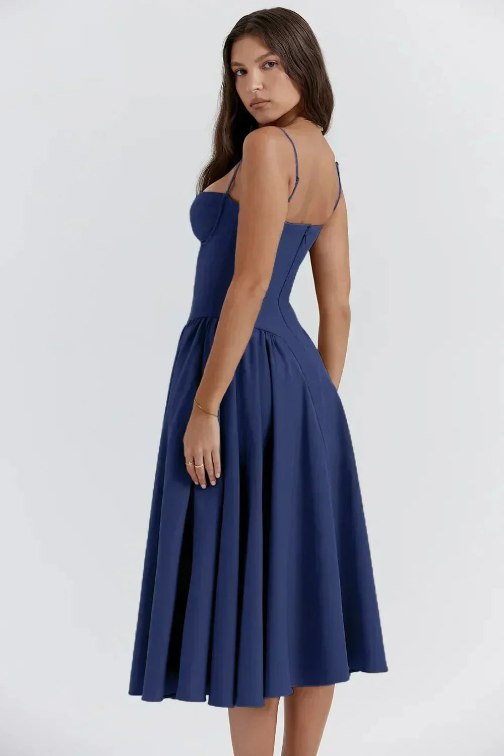 Luftiges Sommerkleid für Frauen im Corsagenstil