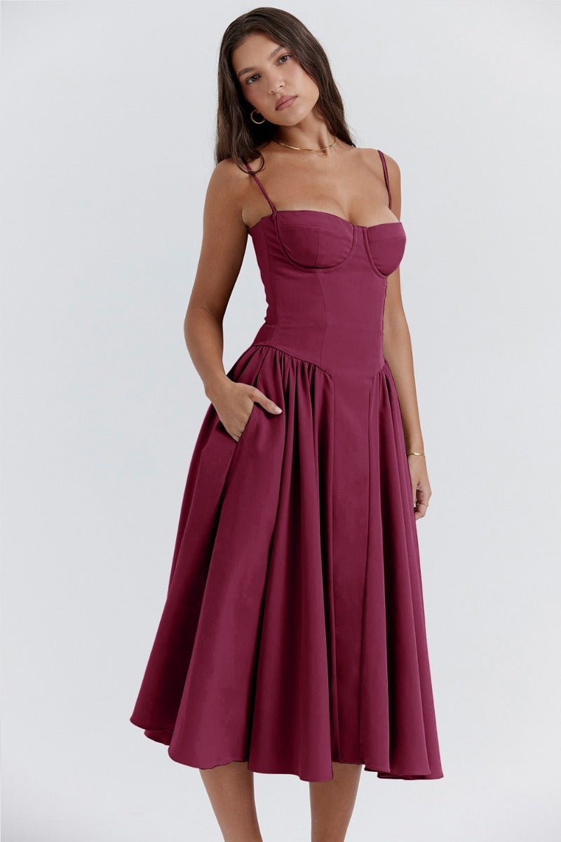 Luftiges Sommerkleid für Frauen im Corsagenstil