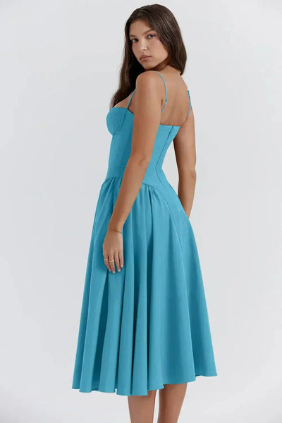 Luftiges Sommerkleid für Frauen im Corsagenstil
