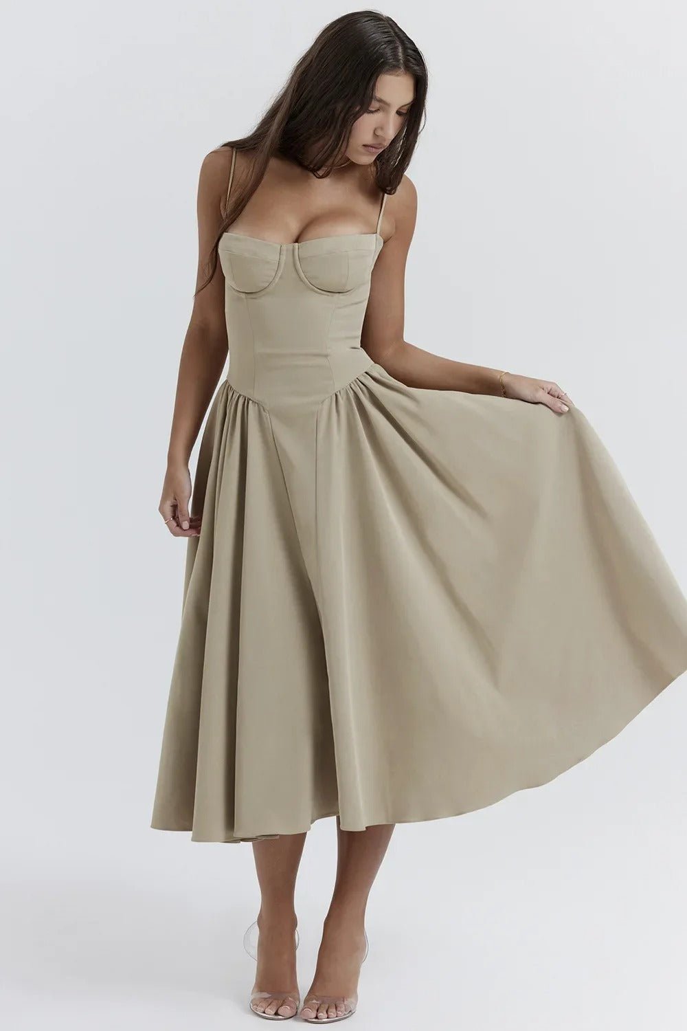 Luftiges Sommerkleid für Frauen im Corsagenstil