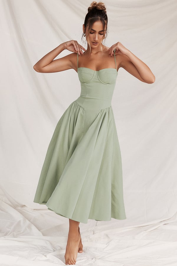 Luftiges Sommerkleid für Frauen im Corsagenstil