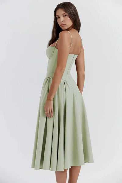 Luftiges Sommerkleid für Frauen im Corsagenstil