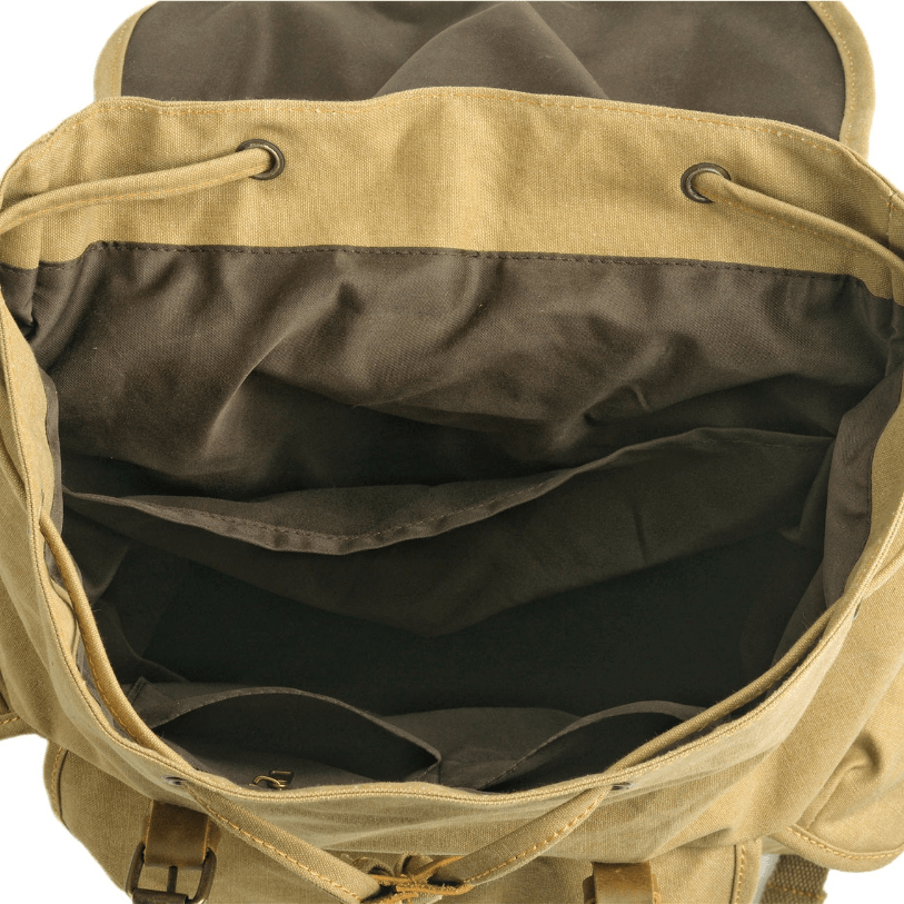 Militärischer Canvas-Rucksack | Robust und zuverlässig | Rucksack