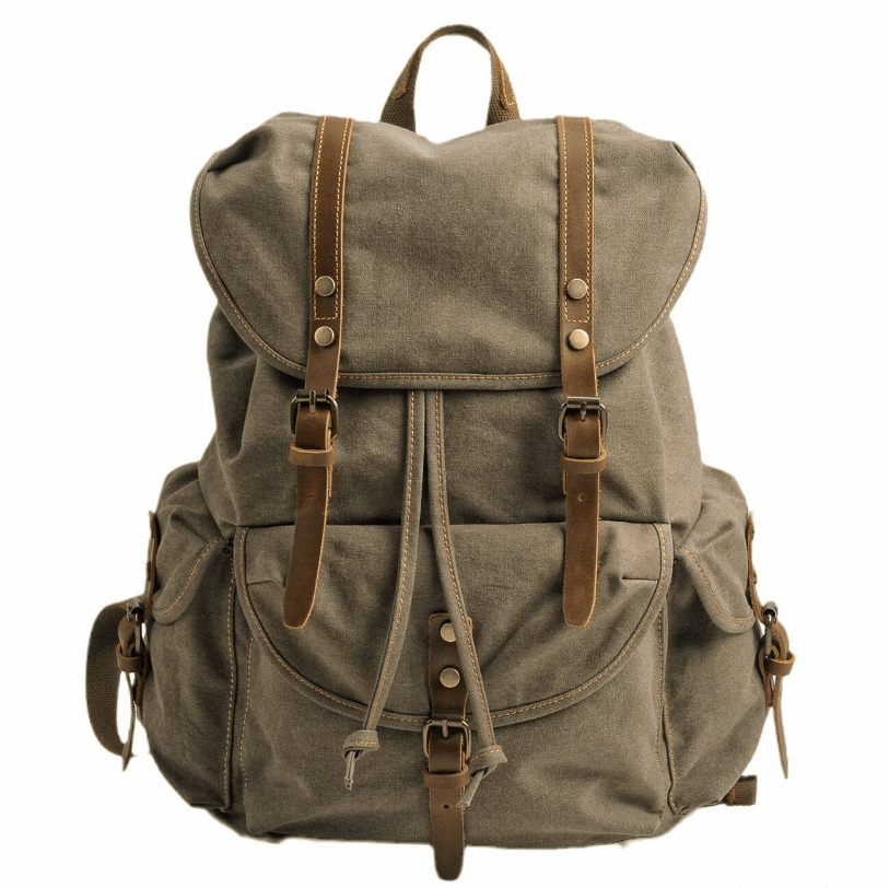 Militärischer Canvas-Rucksack | Robust und zuverlässig | Rucksack