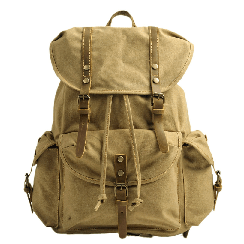 Militärischer Canvas-Rucksack | Robust und zuverlässig | Rucksack