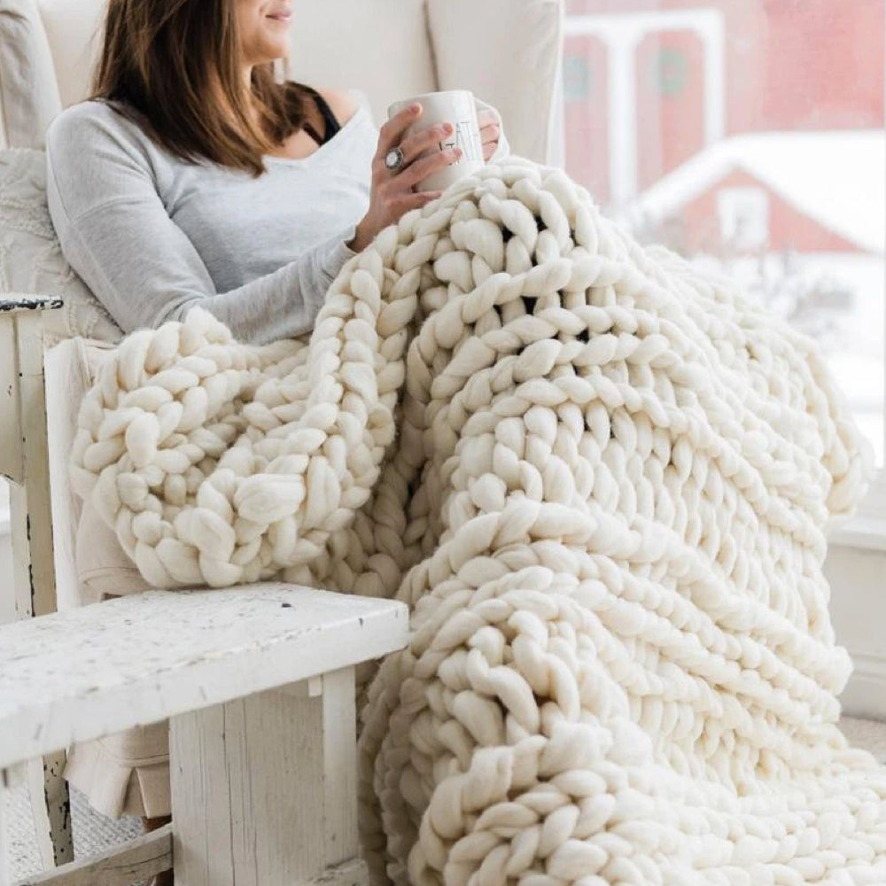 WinterWarm Wolle Strickset - Gemütlich und kuschelig